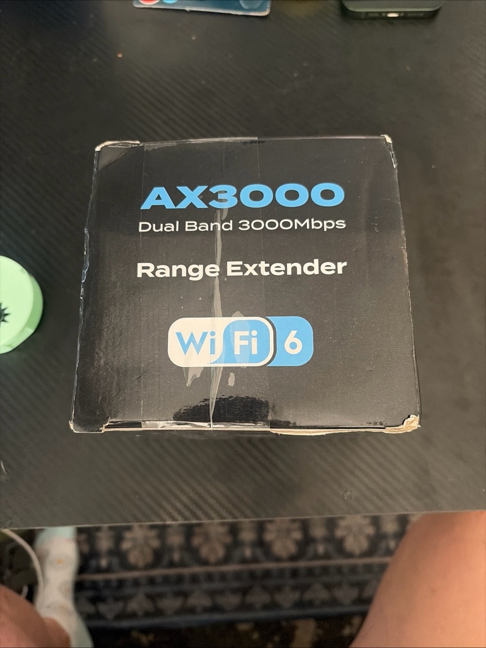 AX3000 Dual Band 3000Mbps Wi‑Fi 6 Range Extender – Black